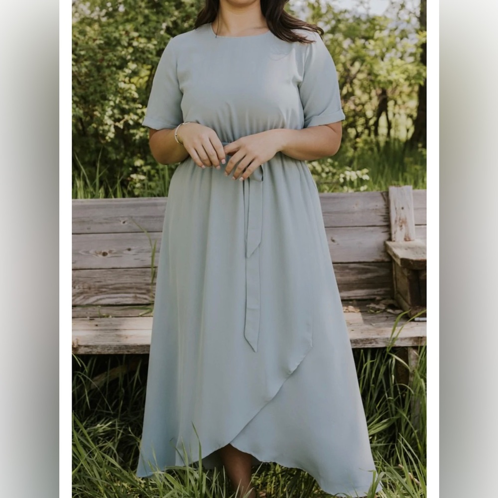 Roolee, Taylor Jane Wrap Maxi in Light blue, Medium